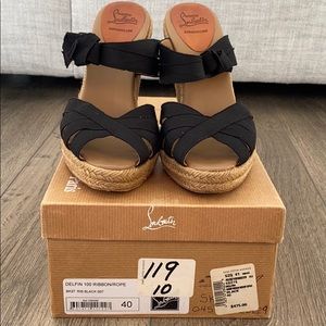 Christian Louboutin Delfin 100 Ribbon Espadrille